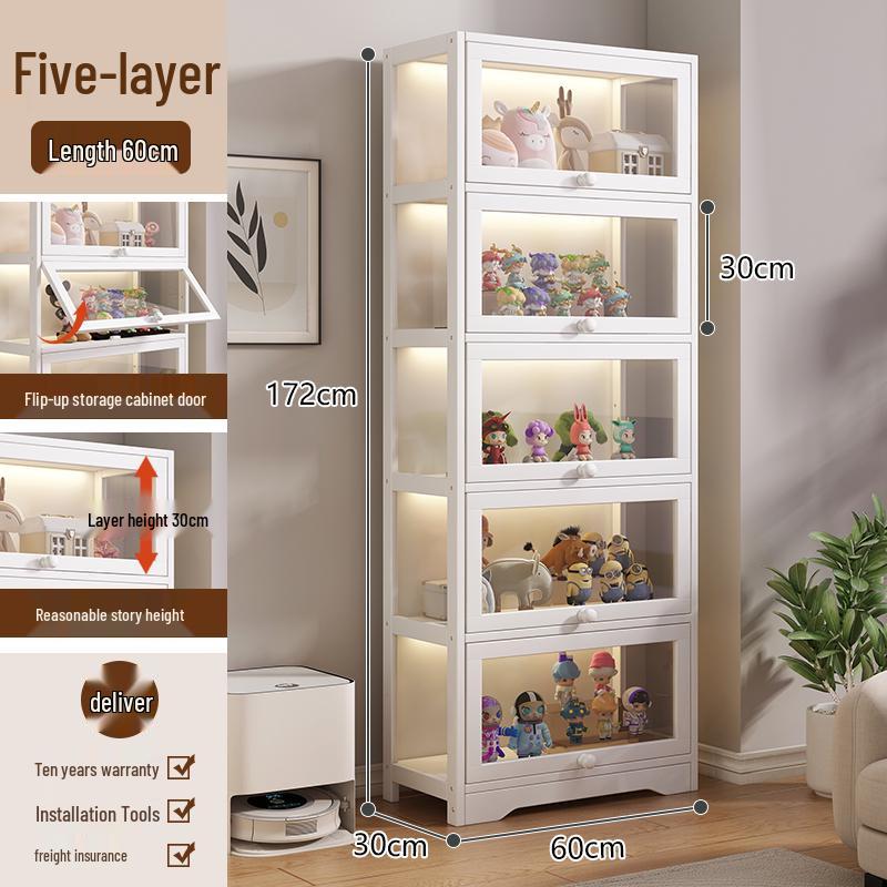 Acrylic Glass Display Cabinet with Lock for Toys and Prizes