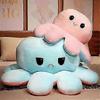Reversible Large Octopus Plush Pillow Stuffed Animal