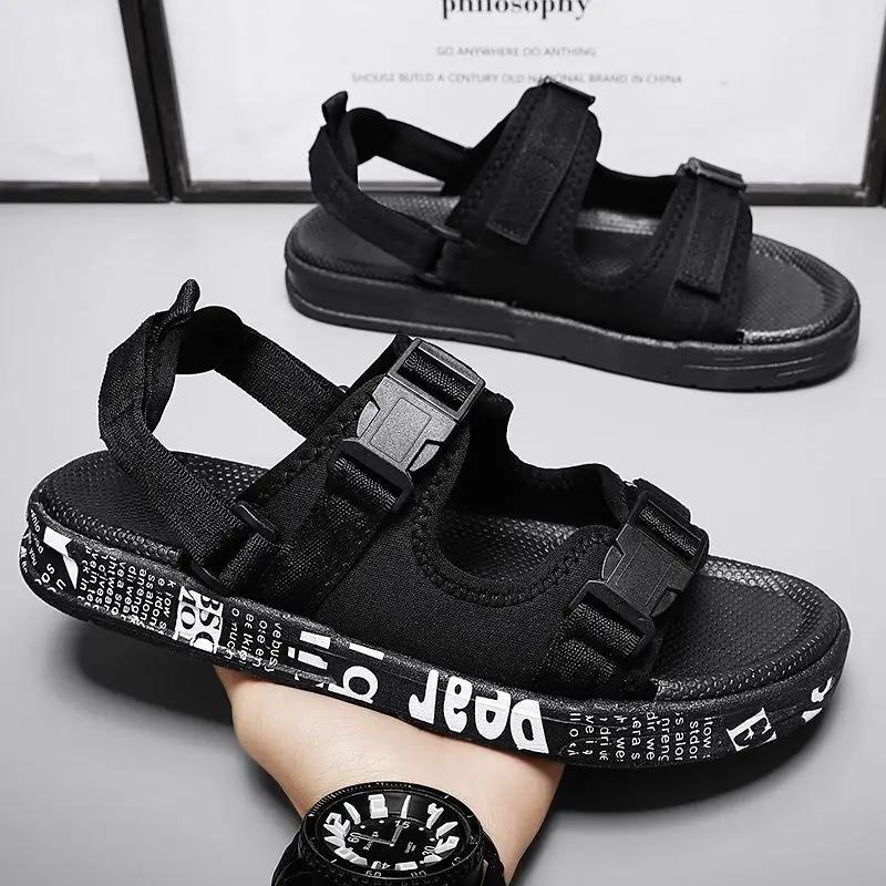 

Fashion Slippers for Men Shoes Beach Genuine Leathe Flat Pvc Designer Luxury Cheap Liquidation Summer Sale Trend 2025 Style Clappers Fun 35