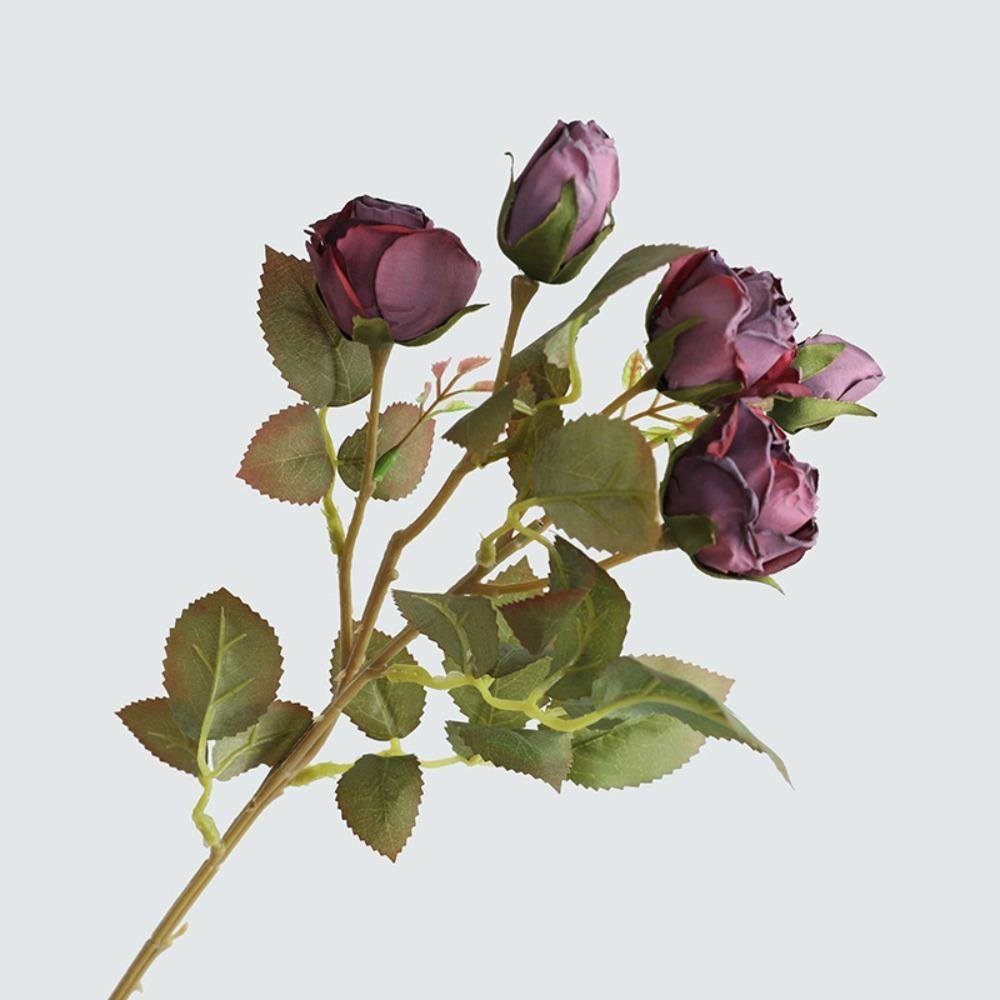 European-Style Artificial Flowers Silk Large Size Artificial Rose Branch Wedding Floral Arrangement DIY Floral Arrangement