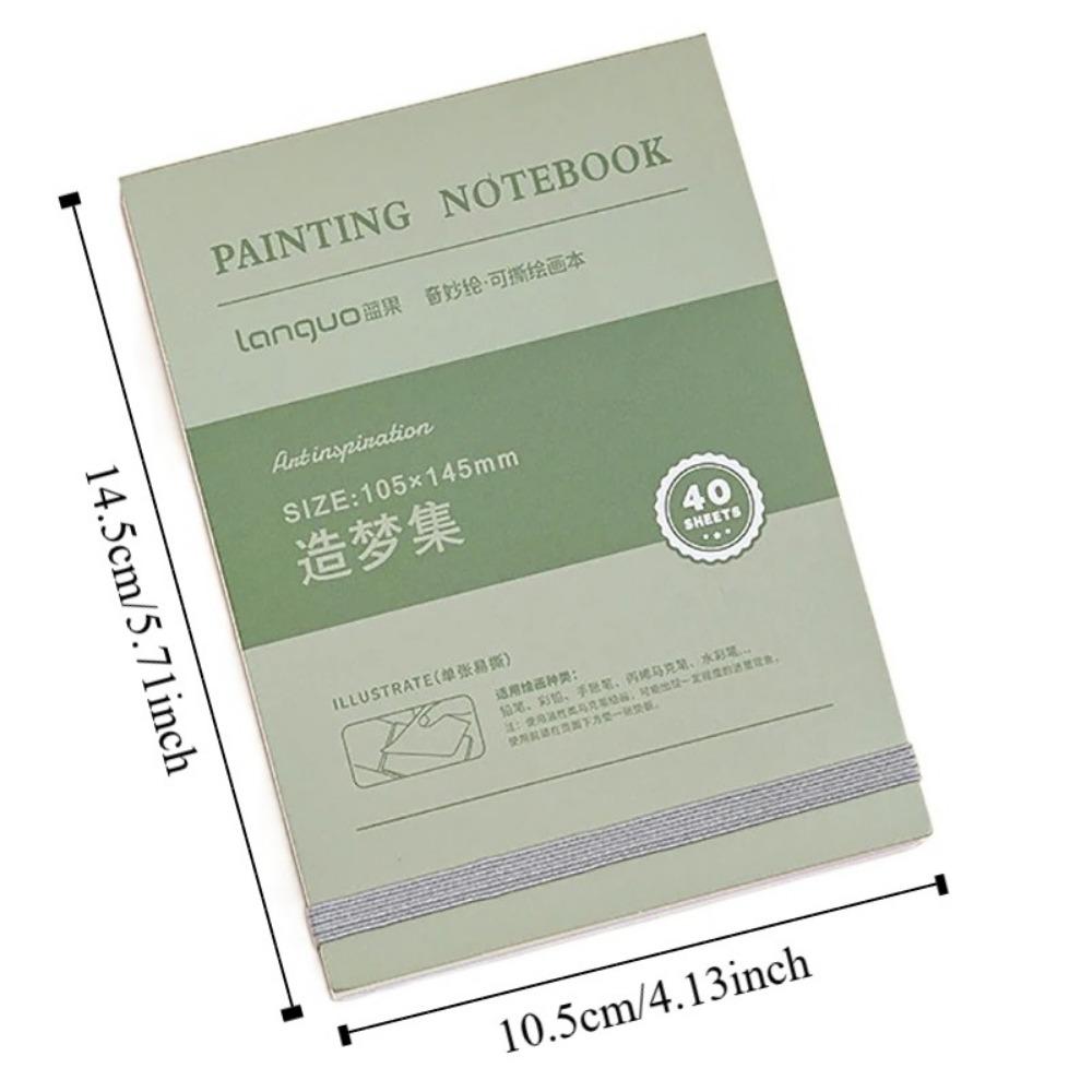 Hardcover Sketchbook Handbook Classic Mini Drawing Book Tearable Drawing Notebook Student