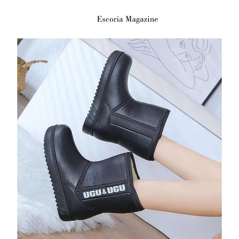 Ultra-Light Women's Waterproof Winter Fleece-Lined EVA Boots for Cold Storage, Livestock, Car Washing, and Snow - Warm, Thick, and Cold-Proof.