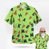 Muten Roshi Cosplay Green Hawaiian Shirt for Sale Summer Sports Leisure Dry Quickly Men's T-Shirt Children's Clothing Tee Woman