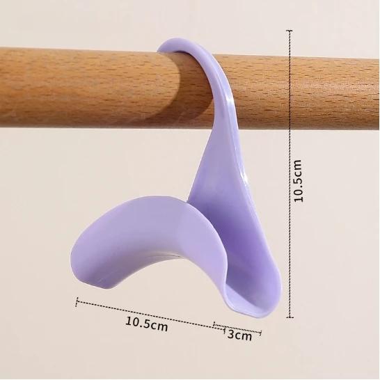 

Multi-purpose Bag Durable Bags Caps Hook Hanger Minimalist Reusable Hooks Rack Holder Wardrobe Hanger Arch Handbag Hanger Hook фіолетовий