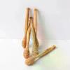Handmade Wooden Honey Dipper Natural Wood 10/15/16cm Honey Stirrer Spoon Comfort Grip Elegant Simple Design Wooden Honey Stirrer