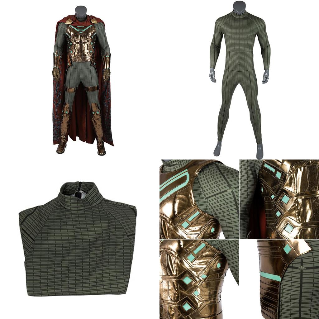 Premium Spider Man Far From Home Mysterio Cosplay Costume With Exquisite Workmanship And Breathable Fabric For Halloween Fun