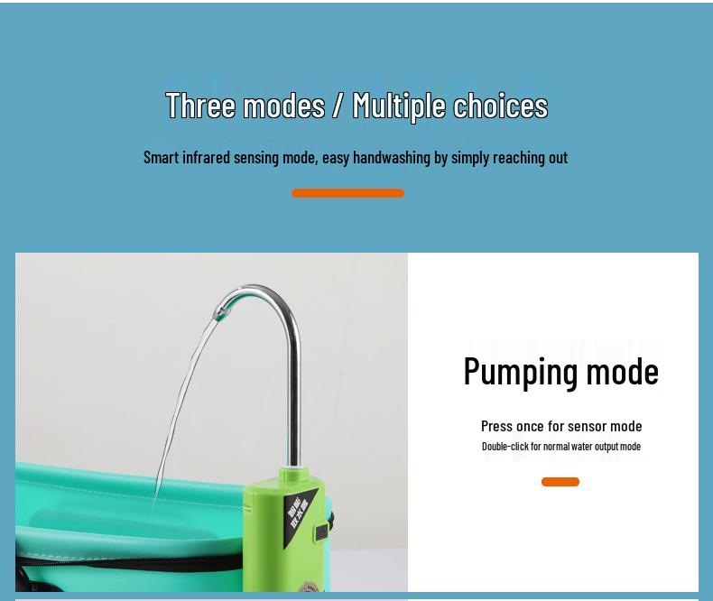 Smart Sensor Fishing Water Dispenser & Multi-Functional Hand Washer Pump with Oxygenator