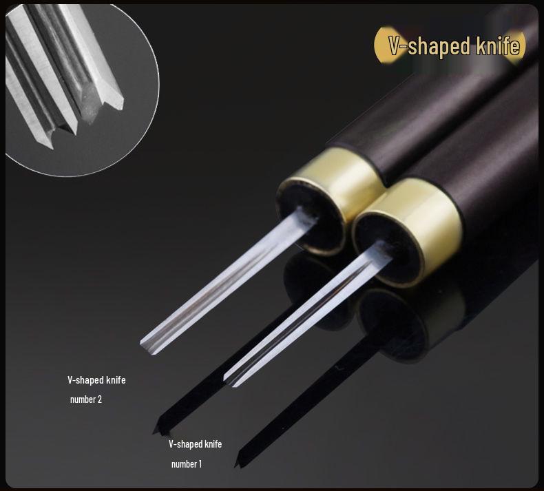 Carving Knife Set: Woodworking Tools, Student Woodcut Art, Walnut Carving Seal