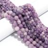 Natural Lilac Stone Beads 4 6 8 10 12mm Purple Round Loose Spacer Beads For Jewelry Making DIY Bracelets Necklace Accessories
