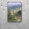 Nationalpark Glacier Lustiges Bar Metallschild Retro Plakette Vintage Schild Alkohol Trinker Kneipe Club Küchenwanddekoration