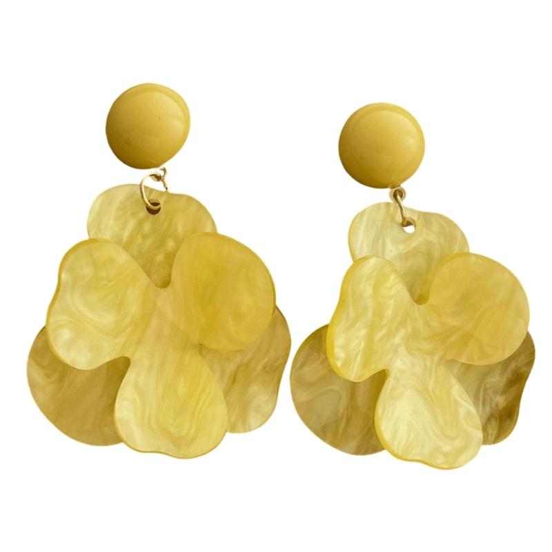 Elegant Flower Earrings Women Pendant Earrings Comfortable Wear Ear Jewelry Suitable for Daily and Formal Occasions Wear