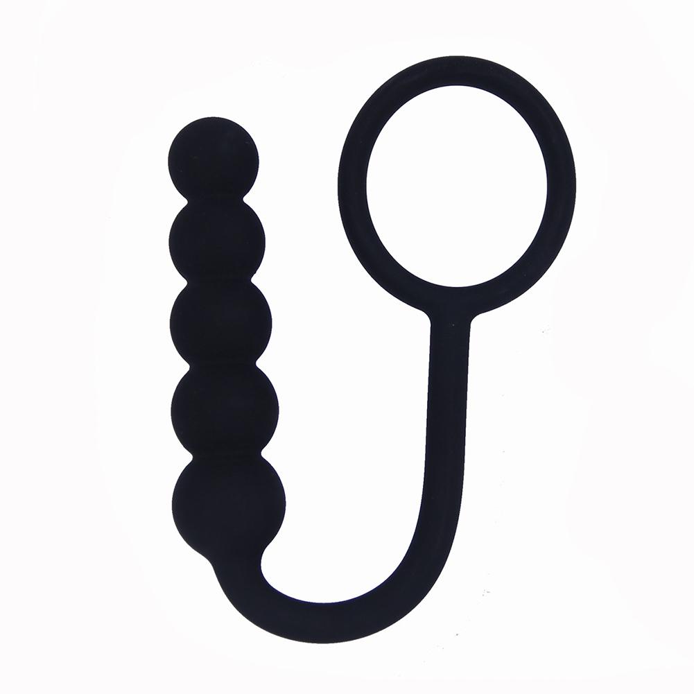 Prostate Massager Cock Anal Insert Ring Bead Butt Plug Men Women Adult Sex Toy