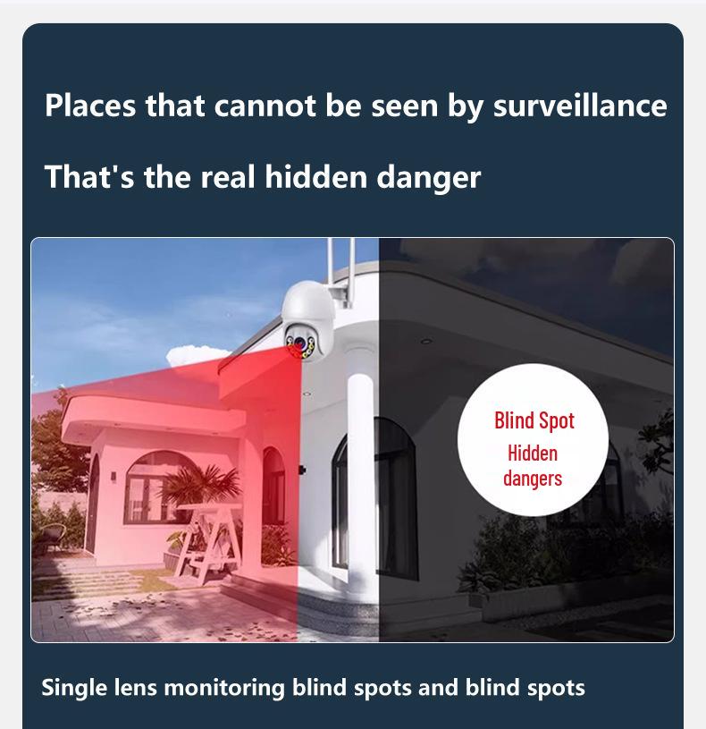 360° Dual Lens Wireless Waterproof Outdoor Surveillance Dome Camera