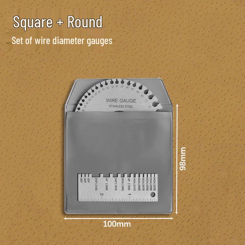 Stainless Steel Wire Gauge and Weld Inspection Ruler