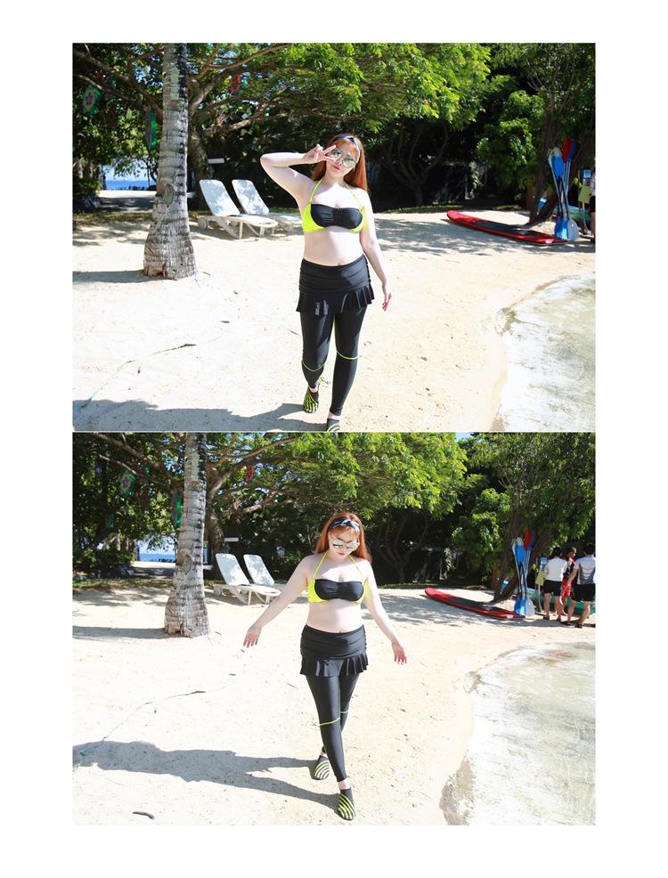 Women's Plus Size Two-Piece Quick Dry Snorkel & Diving Suit with Long Sleeves & Pants