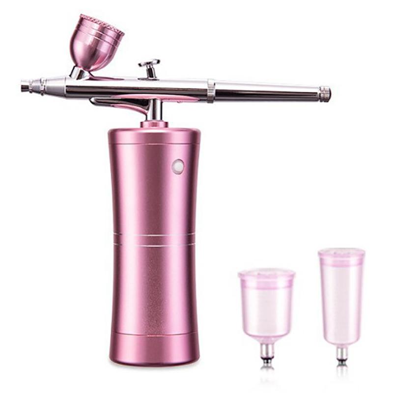 Portable Airbrush Kit Wireless Air Brush With Compressor Electrical Handheld Spray Gun Coloring Tattoo Graffiti Graphic Model