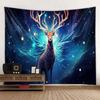 Animal Starry Sky Wall Tapestry Psychedelic Hippie Leopard Tiger Elk Bedroom Decoration Aesthetic Sofa Blanket Beach Towel