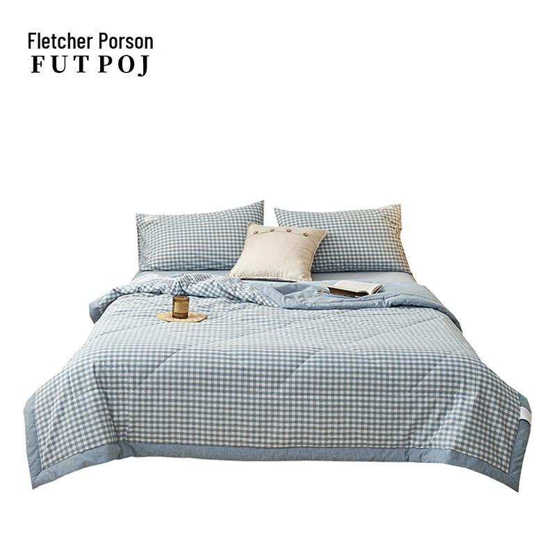 

Japanese Plaid Yarn-Dyed Summer Quilt