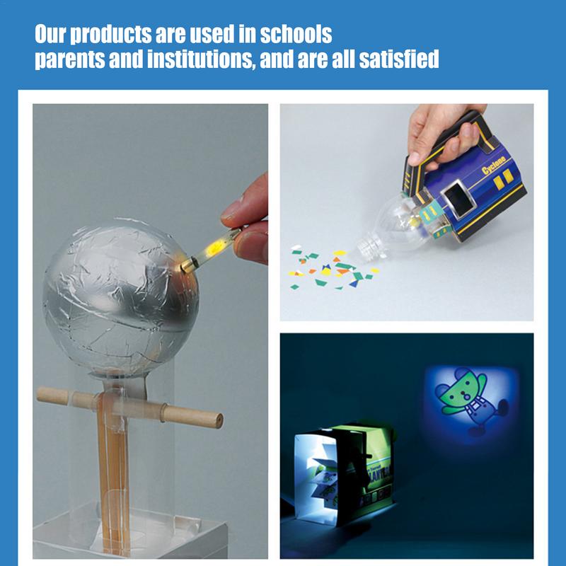 Kit Electricity Education Experiment Boosts Children Paper Generator Motor Science Toy  Interactive Hand Cranked Generator