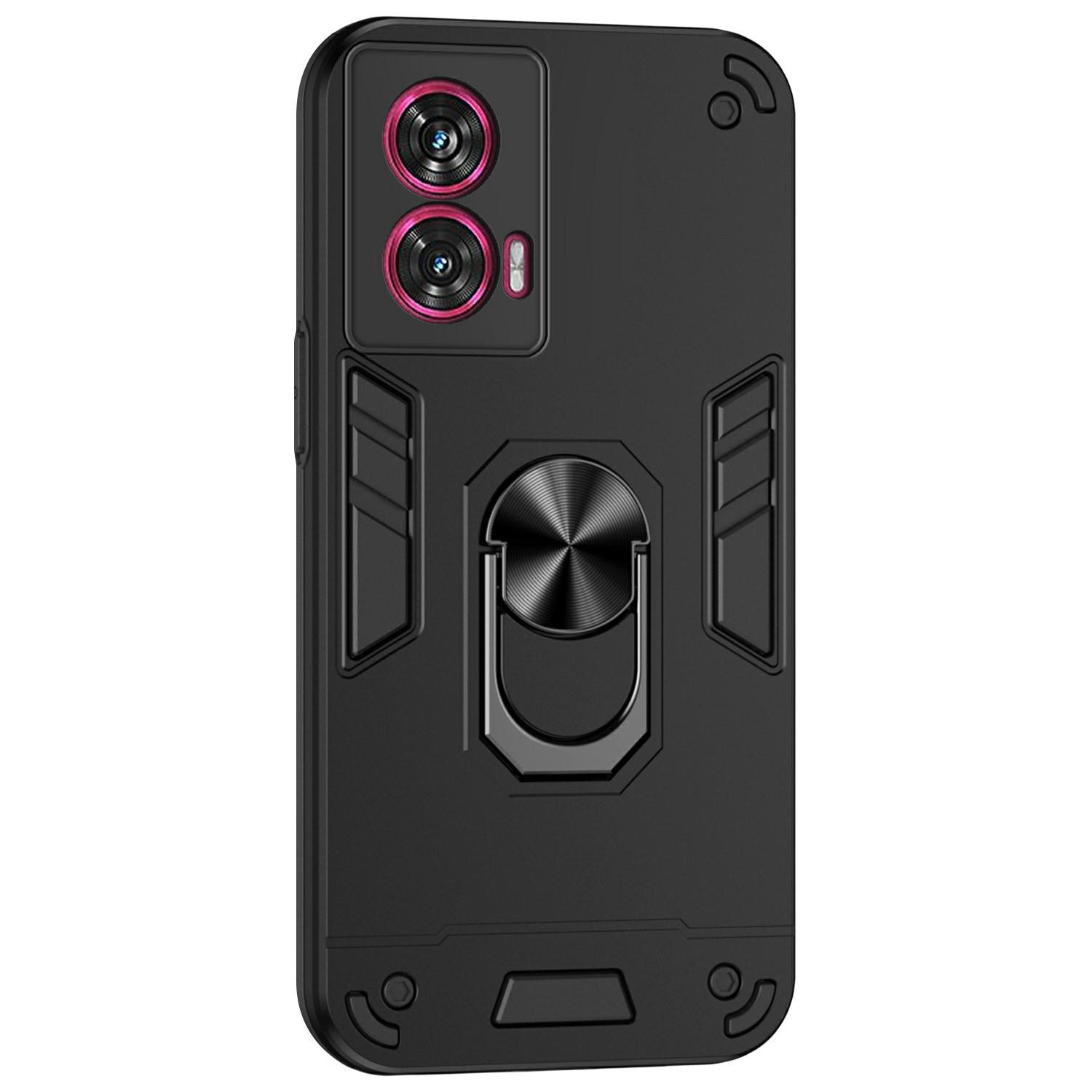

Чехол для Motorola Edge 50 Fusion 5G PC+TPU Защита от падений Чехол для телефона с кольцом-подставкой A