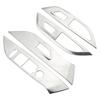 4pcs Armrest Window Rise Lift Control Switch Panel Cover for Peugeot 2008 2020 - 2022 LHD Door Lock Decoration Trim Accessories LHD