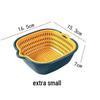 Thickened Double-Layer Vegetable Washing Basin Set - 6-Piece Multifunctional Kitchen Drainer Basket