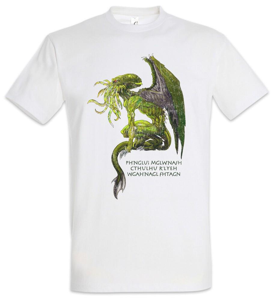 Cthulhu X Mens T-Shirt Call Horror Arkham H. P. Lovecraft Miskatonic R'LYEH