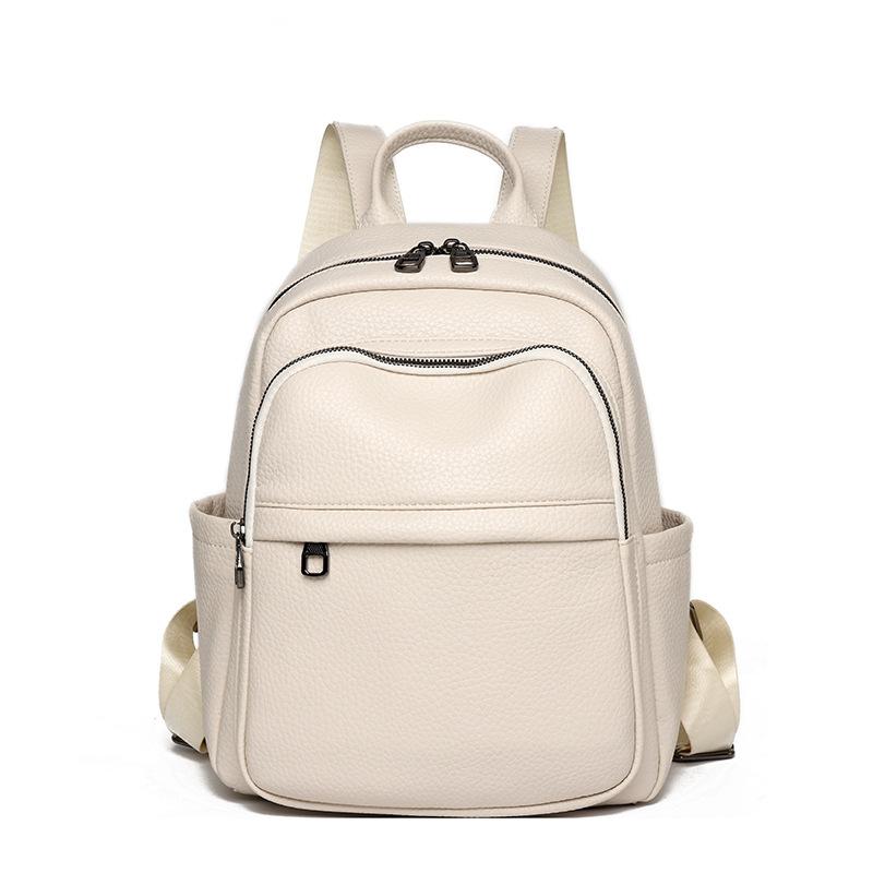 

High-end Backpack for Women Simple and Fashionable Soft Pu Leather Women s Backpack Commuting Leisure Travel Bag