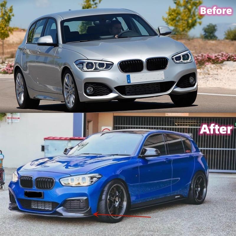 Μπροστινό Σπόιλερ Χείλος Προφυλακτήρα Για BMW F20 F21 118i 120d 120i M135i M140i M Sport 2015-2019 4 Τεμάχια Διαχωριστής Διαχυτήρα Αυτοκινήτου Κάλυμμα Σώματος