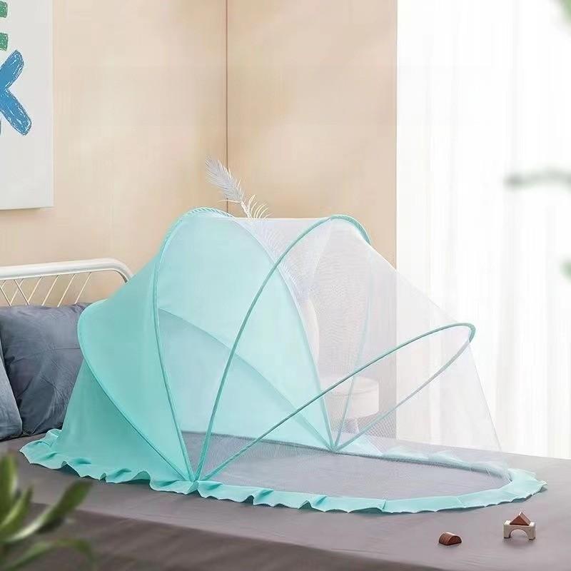 

Mosquito Baby Bed Tent With Foldable Frame Encrypted Mesh For Toddler Sleep Safe Green Shading,95cm