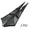 2Pcs Black Cars Auto Vehicle Tuning Air Flow Intake Scoop Bonnet Vent Cover Hood Trim Decoration Universal Exterior Accessories