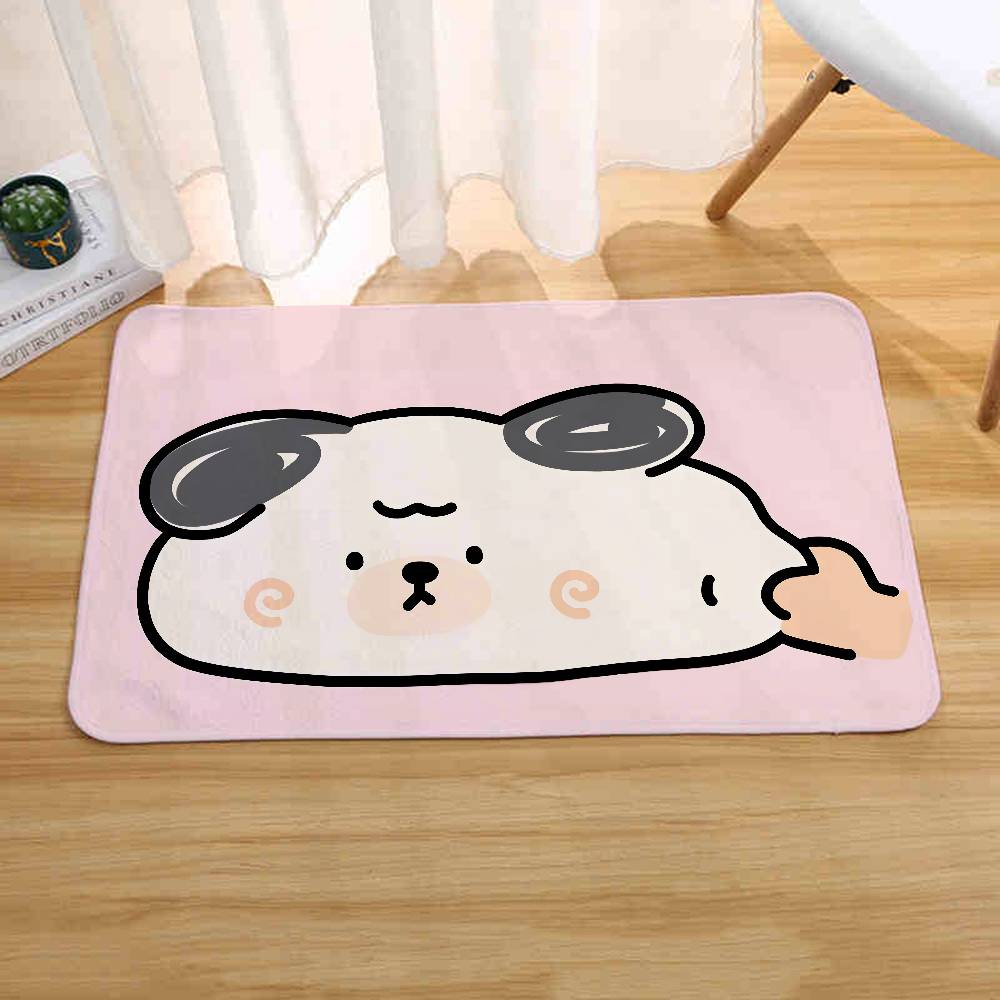 Cartoon Pink Cute Rabbit Bear Dog Floor Mats Home Laundry Rug Carpet For Living Room Decor Lounge Area Antislip Foot Mat Doormat