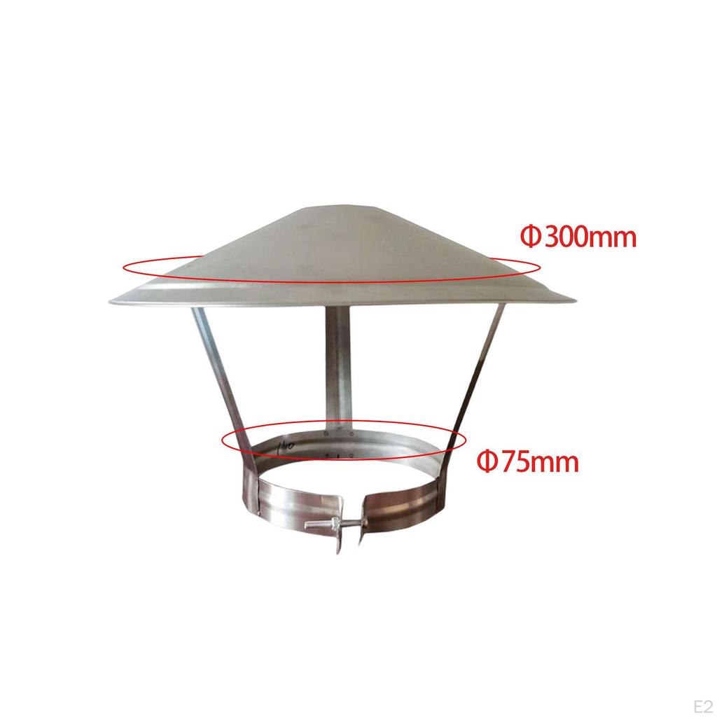 Chimney Exhaust Pipe Rain Hat Practical Flue Durable Replacement