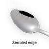 Fruit Spoon Edge Vegetable Stainless Steel Serrated Cutting Kitchen Gadget Tool