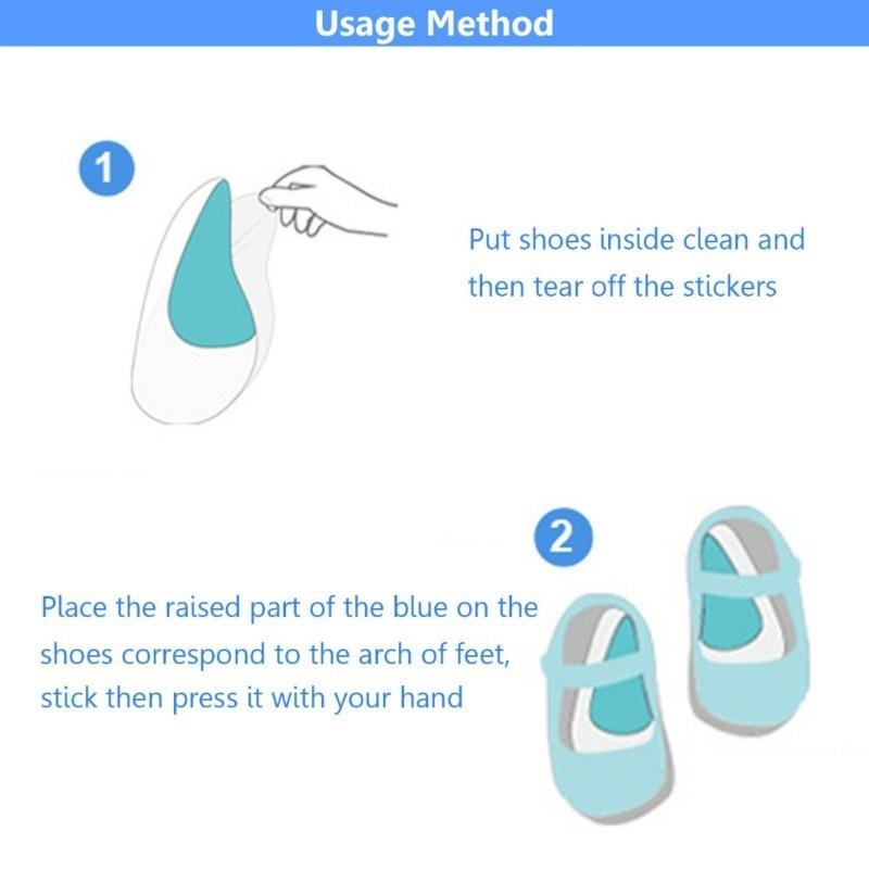 Kids Gel Orthotic Orthopedic Insoles for Children Shoes Flatfoot Corrector Arch Support Orthotic Pad