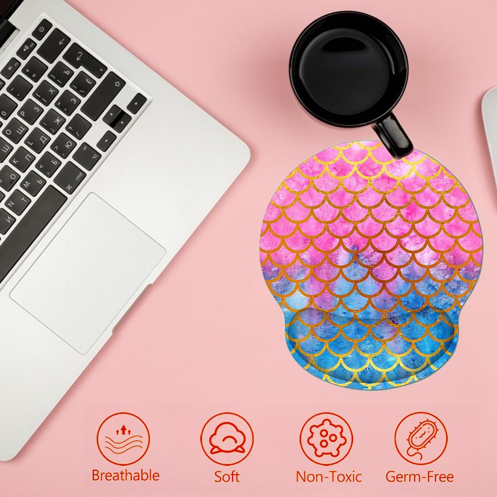 Keyboard Pad Wrist Rest and Mouse Pad with Wrist Support Ergonomic Mouse Pads with Non Slip Base