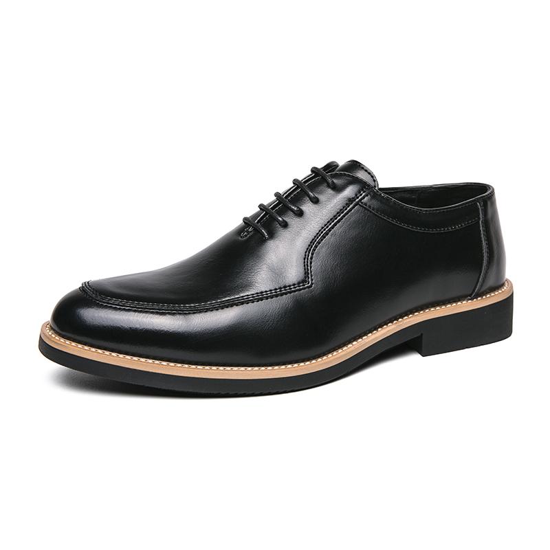 Fashion Hot Selling Pointed Dress Shoes Europe America Casual Versatile Men's Low Top Shoes High-end Banquet Office Men's Business Shoes