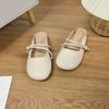 One-pedal Lazy Shoes French with Skirt Bag Head Half Slippers Women's Summer Wear 2025 New Single Shoes Sandals