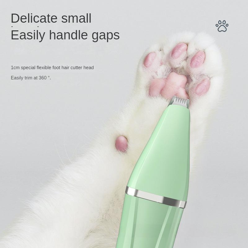 Pet Shaver, Dog and Cat Hair Removal Electric Push Clipper, Four In One Foot Shaving Electric Set, Trimming and Beauty Set Tool