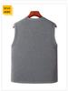 Fleece-Lined Button-Up Cardigan for Older Men - Autumn/Winter Style