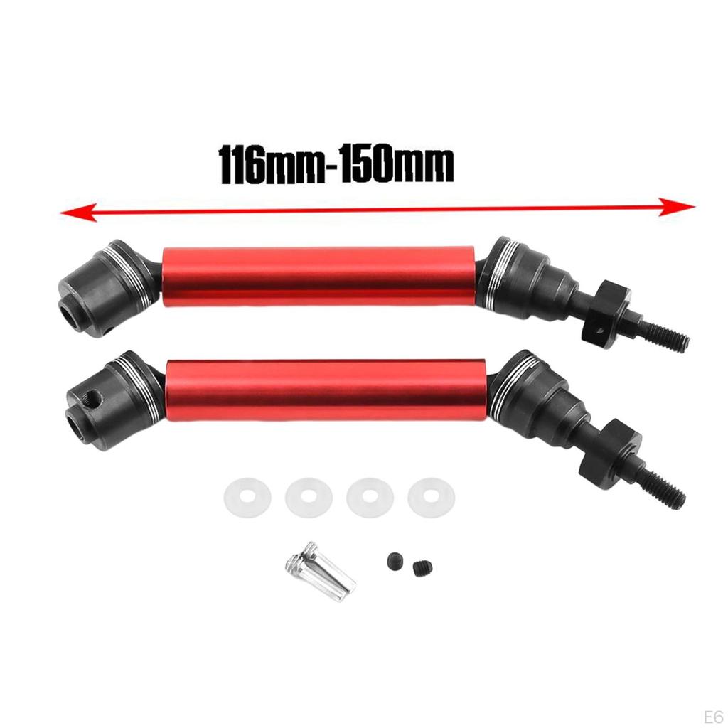 Adjustable Driveshaft Metal CVD Shaft Universal Joint for 1:10 Scale RC Car Model Buggy Accessory