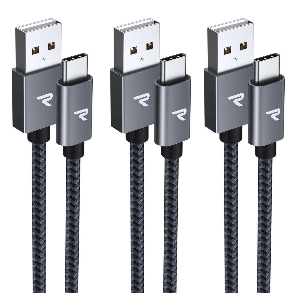 Cablu RAMPOW USB C tip C, cablu de încărcare rapidă compatibil cu cablul de încărcare din seria standard, controler Sony tip C, compatibil cu multe modele, funcționează