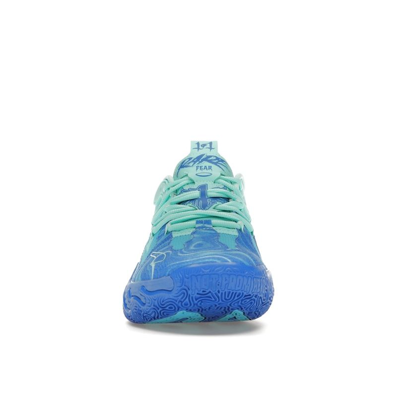 Puma MB.03 Lo Team Unisex Hyperlink Blue Bright Aqua Electric Peppermint Low Top Basketball Sneakers 310519-01