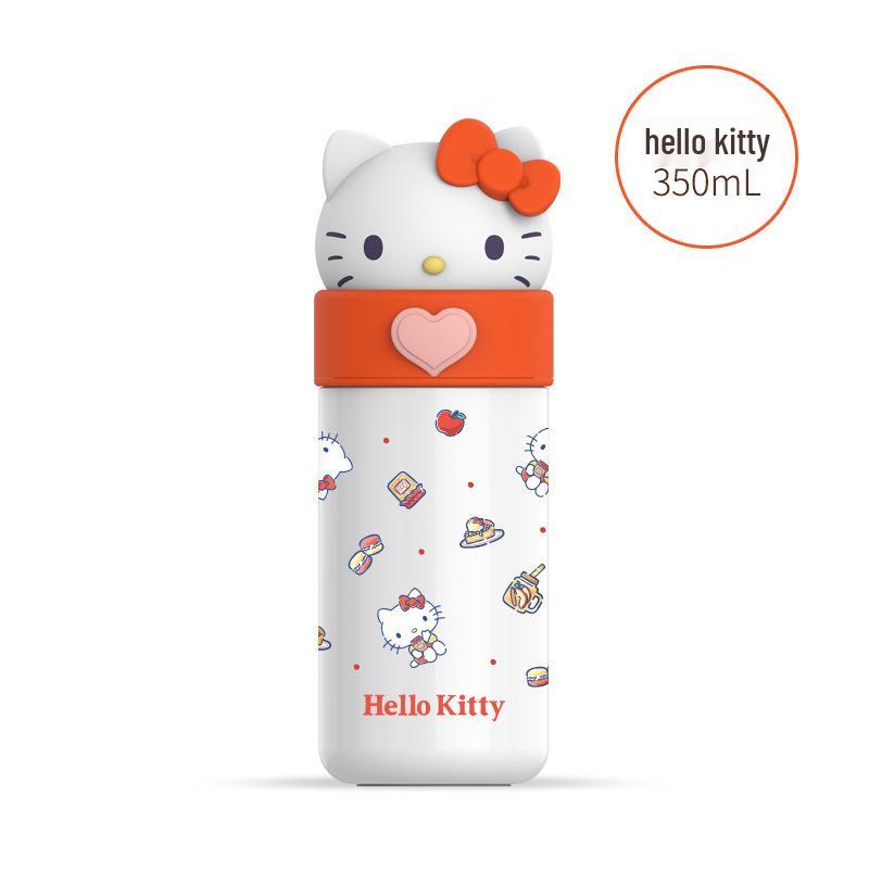 Портативная термокружка Sanrio с мультяшным рисунком - Идеально подходит для студентов, школы, автомобиля или офиса Cup