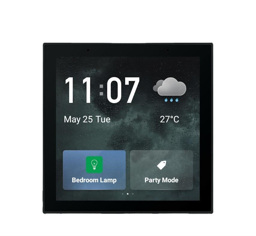 CNBingo Tuya Wifi Zigbee Smart Touch Screen Multi-function Central Control Screen Smart Home System Touch Screen Device 86*86&Eu Standard чёрный