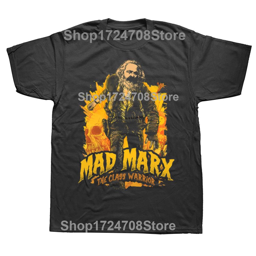 Men The Great Marx Attacks Vintage T Shirts Communist Meme Comfortable Cotton Clothes Funny Short Sleeve Tees Plus Size T-Shirt