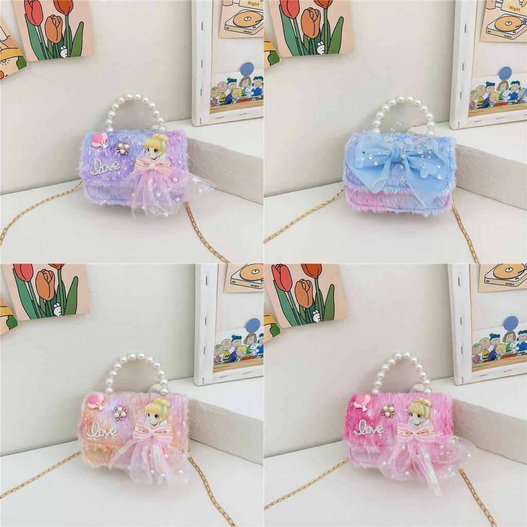 Charming Pu Handbag For Kids With Whimsical Bow Design Available In Multiple Colors