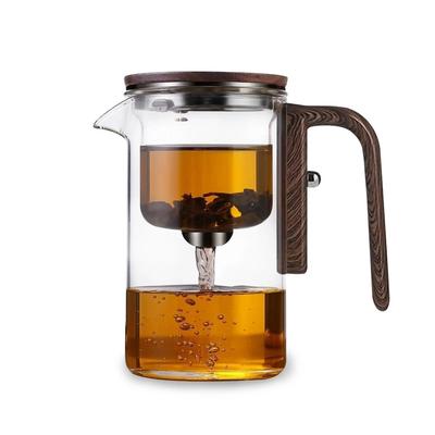 Enchanti Tea Pot - 520ml Witchcraft Magic Glass Teapot, Magnetic Water Separation Design, Borosilicate Infuser Pot with Strainer