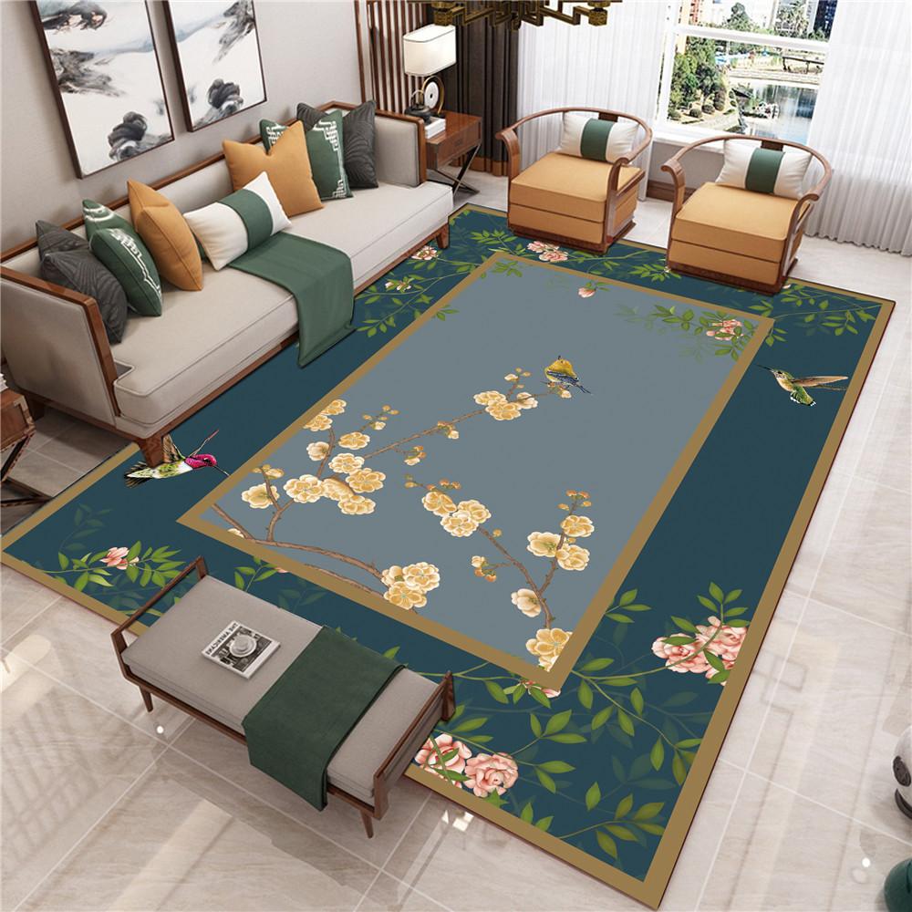 New Chinese Style Living Room Carpet Chinese Style Sofa Coffee Table Mat Bedside Classical Style Carpet