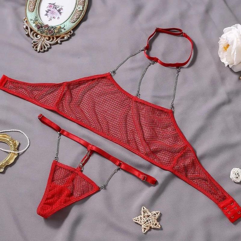 Transparent Underwire Exotic Sets Sexy Sensual Brassiere Lingerie Set Women's Underwear Set Bralette Bra and Panty Set